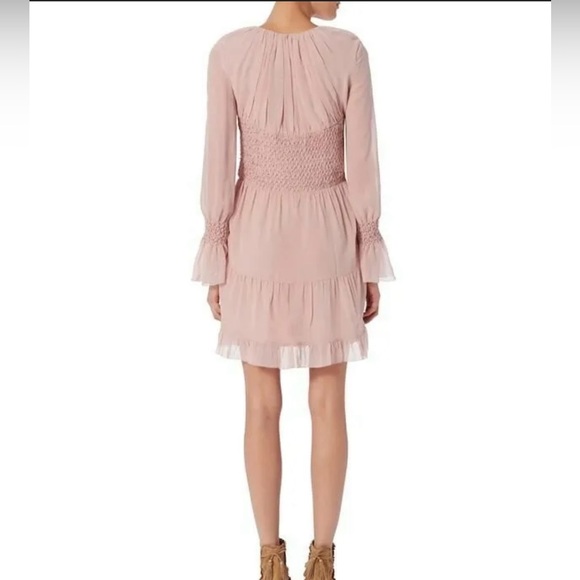 Intermix Silk Carmella Dress in Blush Pink - Size S - Picture 4 of 13